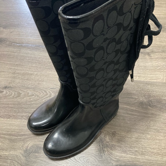Coach rain boots